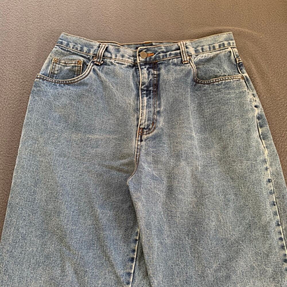 Vintage Bill Blass Jeans Easy Fit Mom Taper Fit Size 14 Blue Denim Retro 90s - Picture 2 of 13